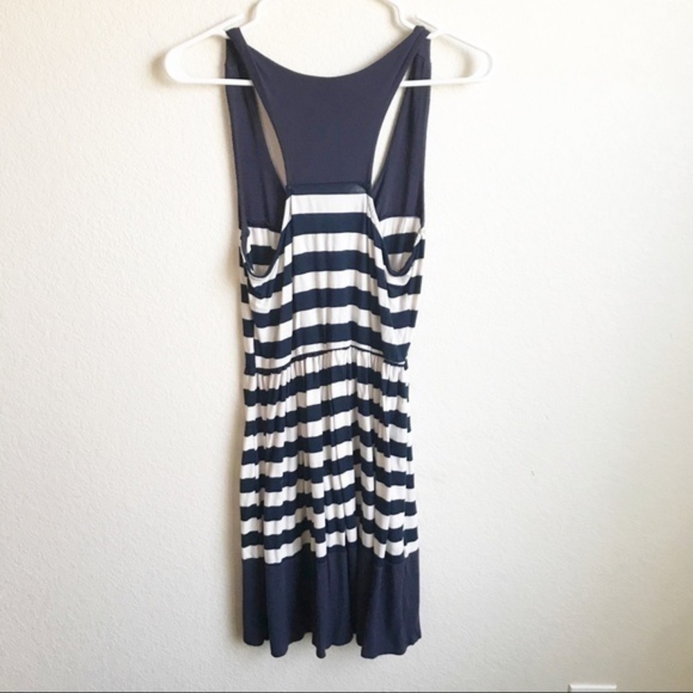 Striped Racer Back Mini Dress, S - Picture 5 of 8